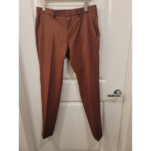 Hugo Boss Genius Trousers in Rust/Copper - Picture 2 of 10